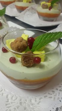 dessert à la menthe